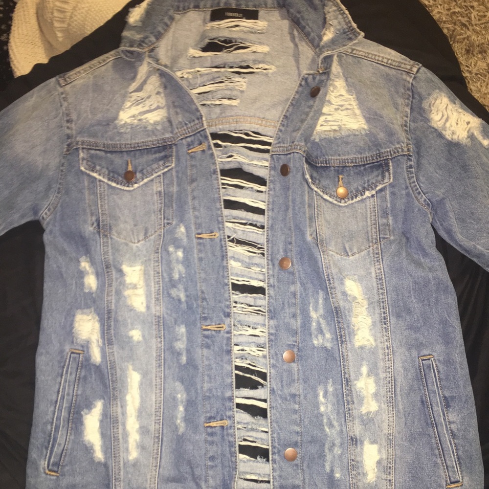 Ripped Jean Jacket